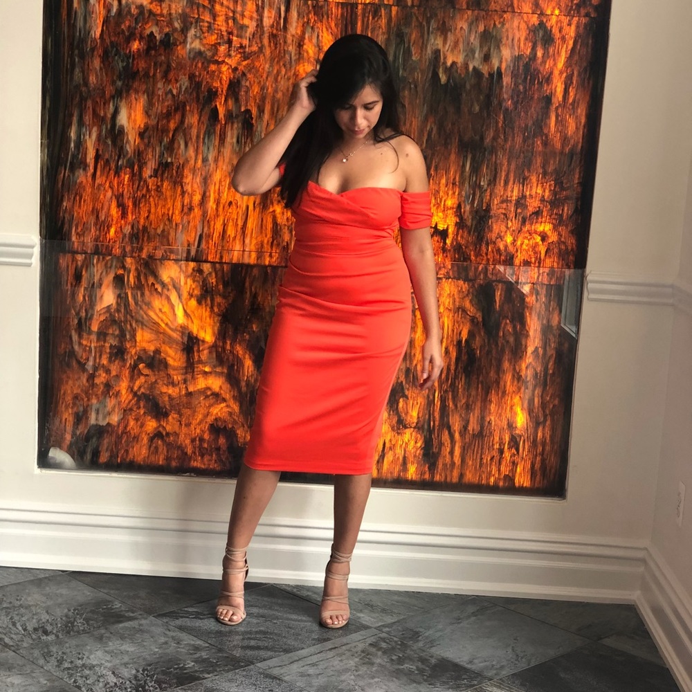 House of CB cocktail midi dress